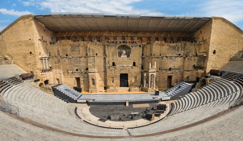 Ancient,Roman,Theater,In,Orange,,Southern,France